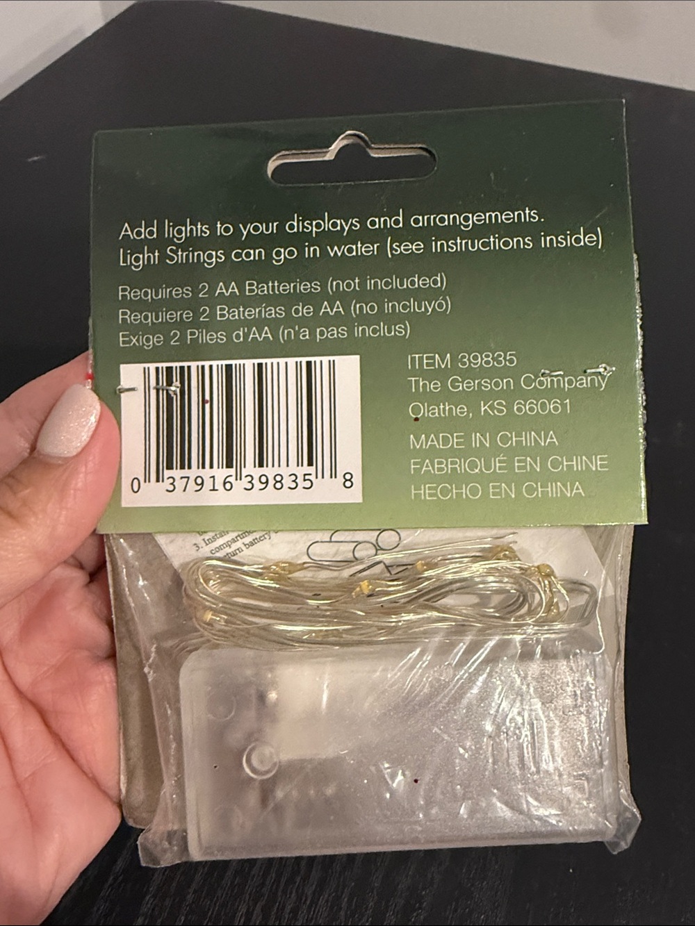 Warm White LED Light String - 12 LEDs - Picture 2 of 4